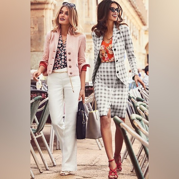 CAbi 5292 Valentina Blazer Plaid/Gingham Jacket Button Closure Long Sleeve Sz 10 - Picture 9 of 16